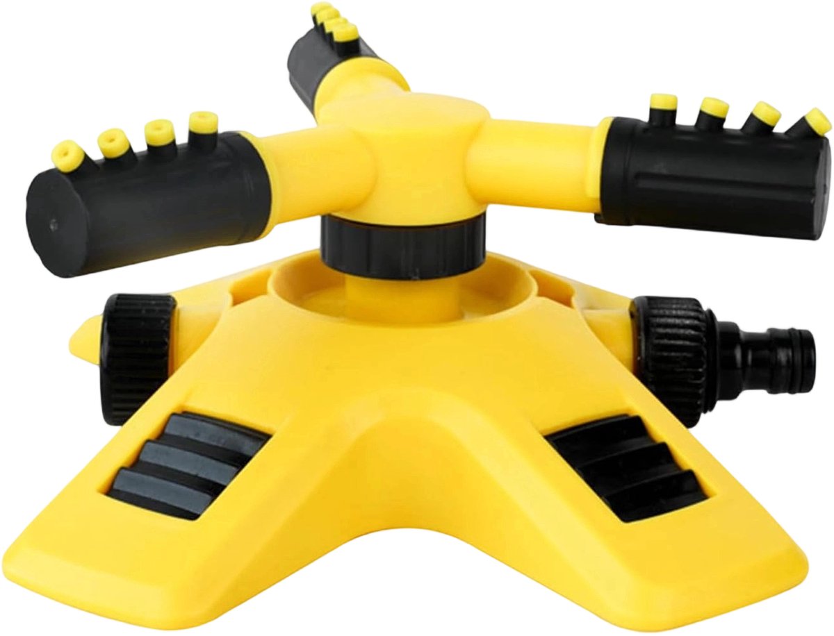 Sproeier - Sproeier tuinslang - 3-armige gazonsproeier - Automatisch 360° draaibaar - Verstelbaar - Geschikt voor gazons, tuinen, planten, moestuinen en speelplaatsen voor kinderen