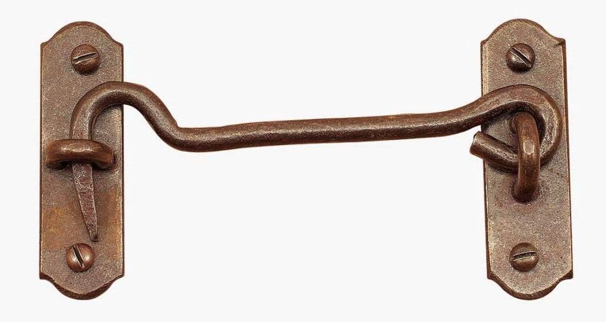 Deurstopper - Deurvastzetter - Deuren Sluiten - Massief Hout - 120 x 65 mm - Antiek Roest