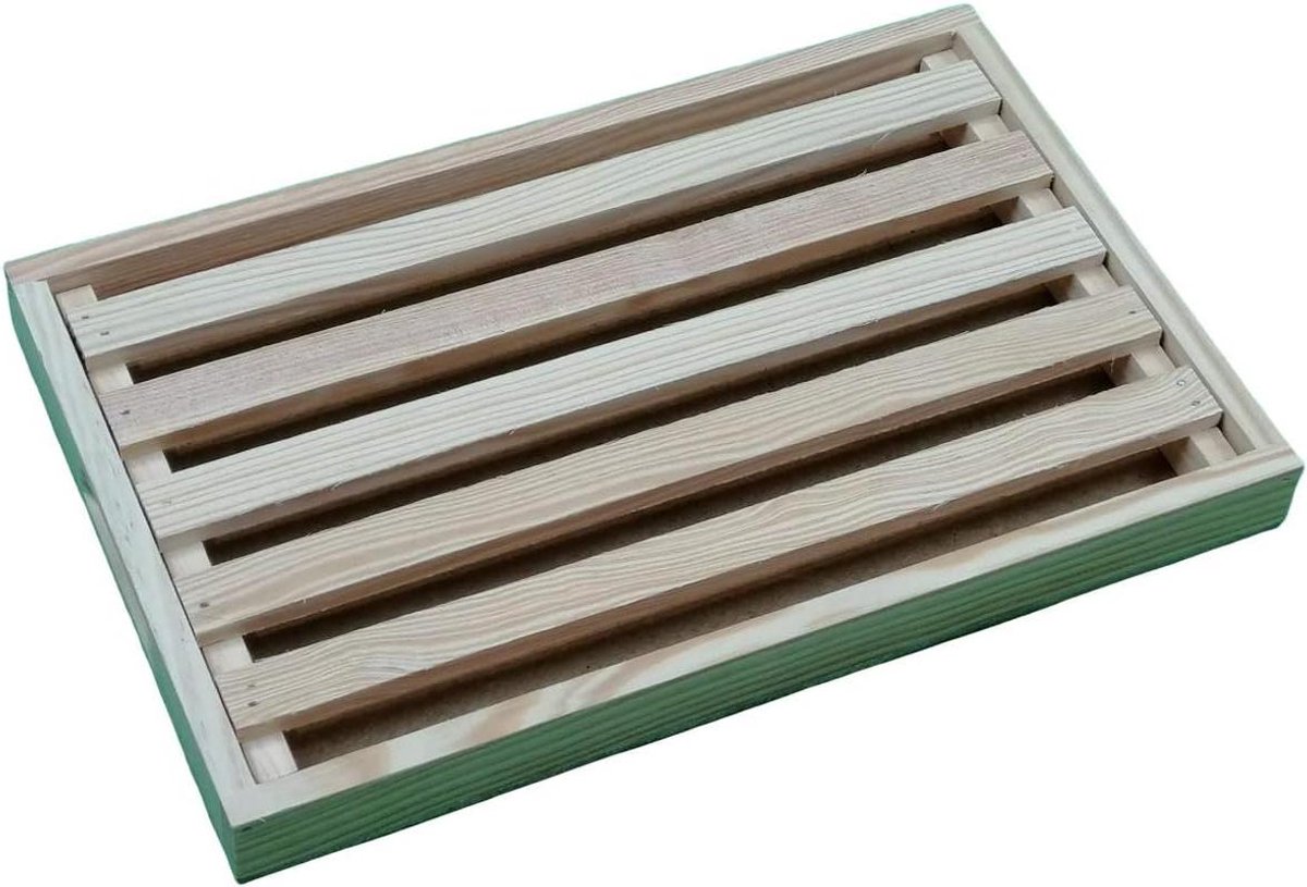 Snijplank - Broodplank Hakblok - Brood Snijden - Afneembaar Dienblad - 31 x 20 x 3 cm - Beige