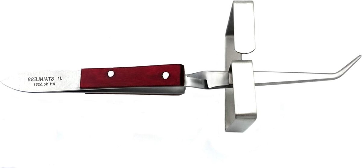 Soldeerkruispincet - Kruispincet met standaard - Precisie Solderen - Handen Vrij - 165 cm - Rood