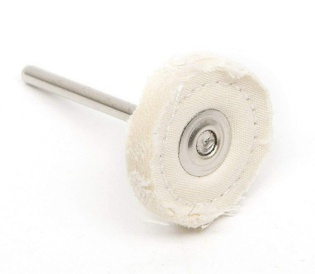 Polijstwiel Set - Bufferwielen Poetsblokken - Metaal Polijsten - Zacht Krasvrij Oppervlak - 25 mm - Wit