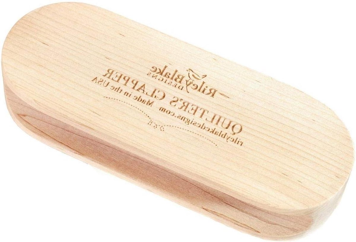 Houten Fluit Tool - Quilters Clapper Stoomstrijkijzer - Naden Zetten - Klassiek Naai-accessoire - 7 Inch - Houtkleur