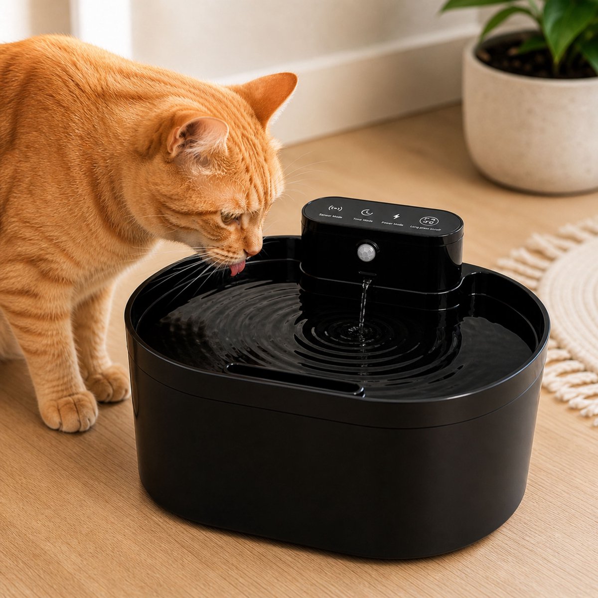 AnimalAesthetics Waterfontein Kat met Sensor - Drinkfontein Kat Draadloos - Met Filter thumbnail 6