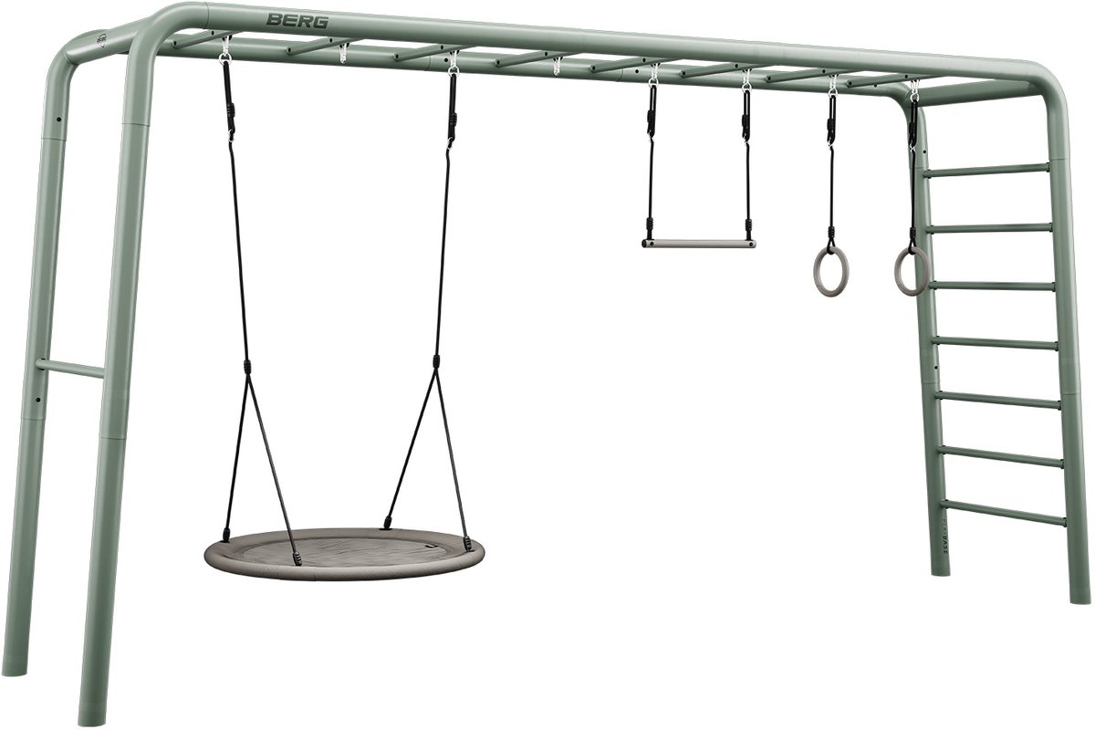 PlayBase Extra Large + Family set, met nestschommel, trapeze en turnringen