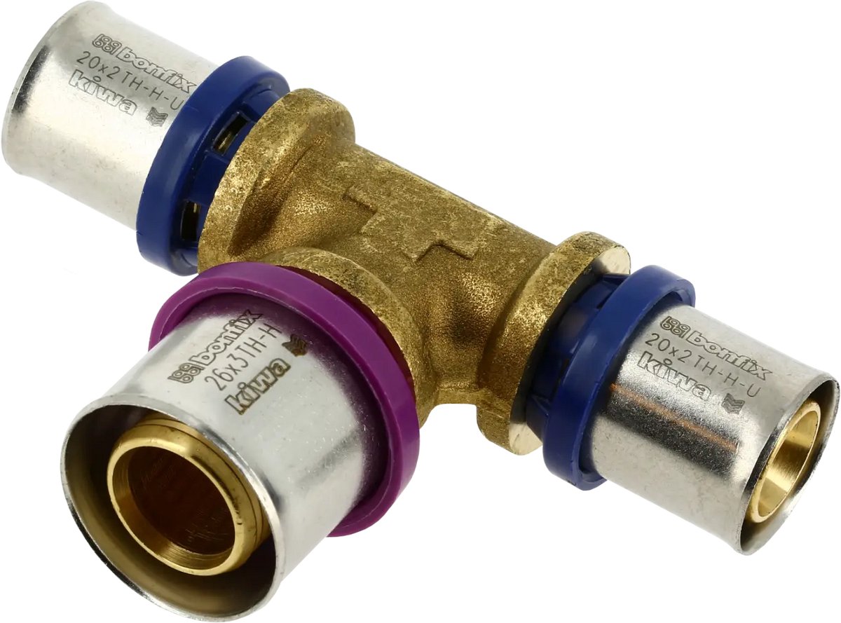 Bonfix Alu-pers verloop T-stuk 20 x 26 x 20 mm 1st.