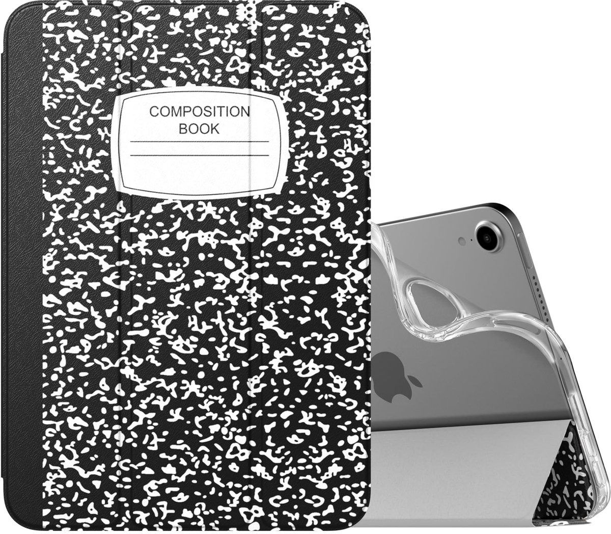 Solidchoice - Dailygoody - iPad Mini 6 Hoes - Slanke Smart Shell - Zwart - TPU Achterkant - Auto Wake/Slaap - Geschikt voor iPad Mini 6 - 8.3 inch