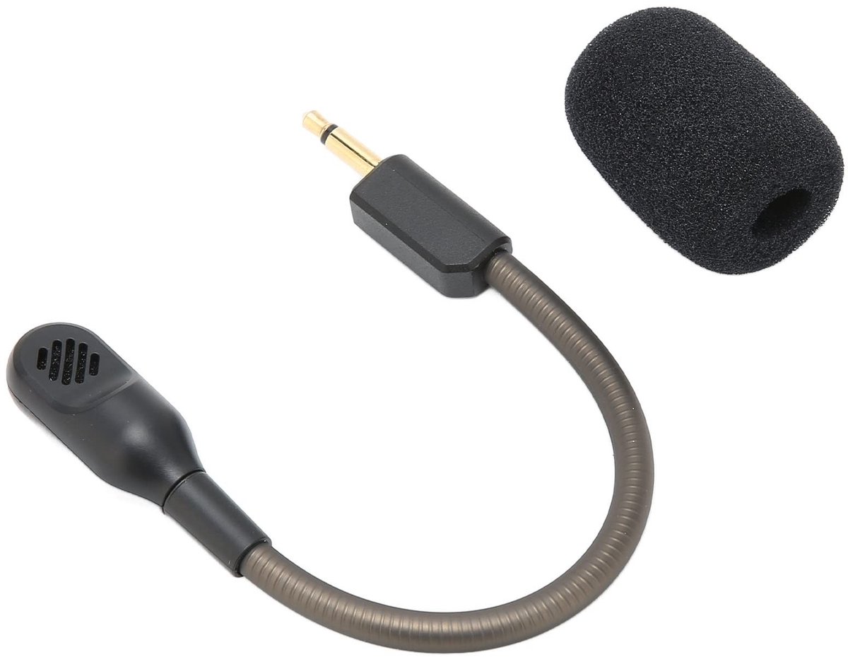 Allecto - Vervangende Microfoon - Gamingheadset - Ruisonderdrukkend - 3,5 Mm Jack - Verstelbare Microfoonarm - Geschikt voor PS5 en PC - Model Plyisty