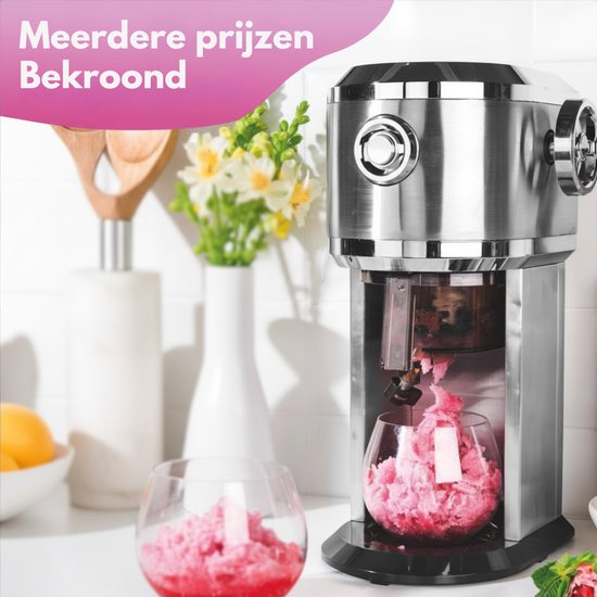IJsmachine - IJsmaker - Softijs Machine Voor Thuis - 35 W - Zilver van Merkloos — afbeelding 5