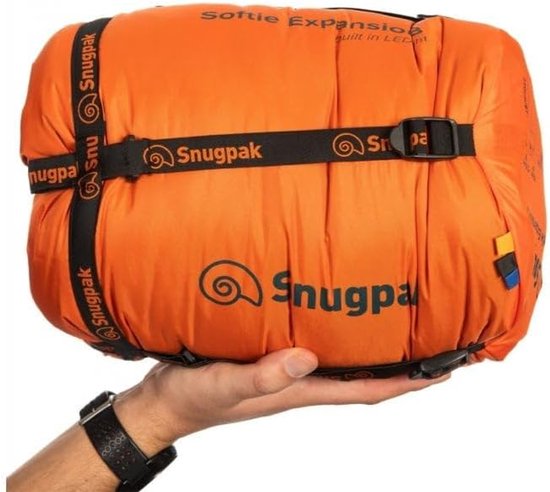 Slaapzak - Reismodel Mummy - Kamperen en wandelen - Geïntegreerd oprolnet - 221 cm lang - Elektrisch blauw — afbeelding 4