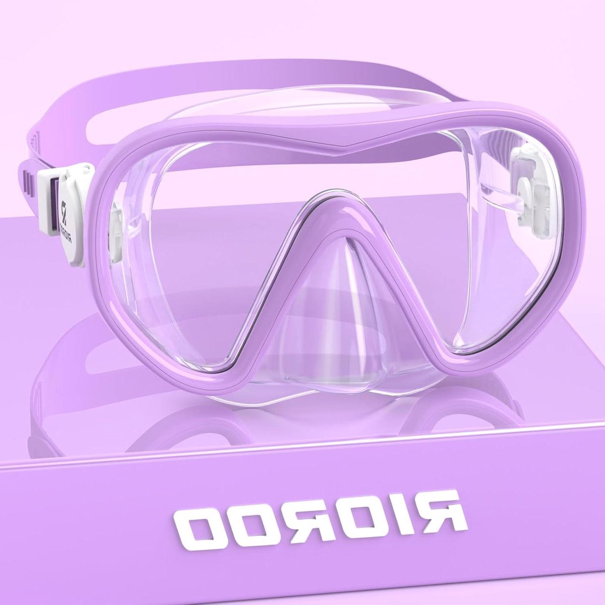 Kinderen Snorkelmasker - Duikbril Kinderen - Onderwater Ontdekken - 180 Graden Panoramisch - 4-16 Jaar - Lila