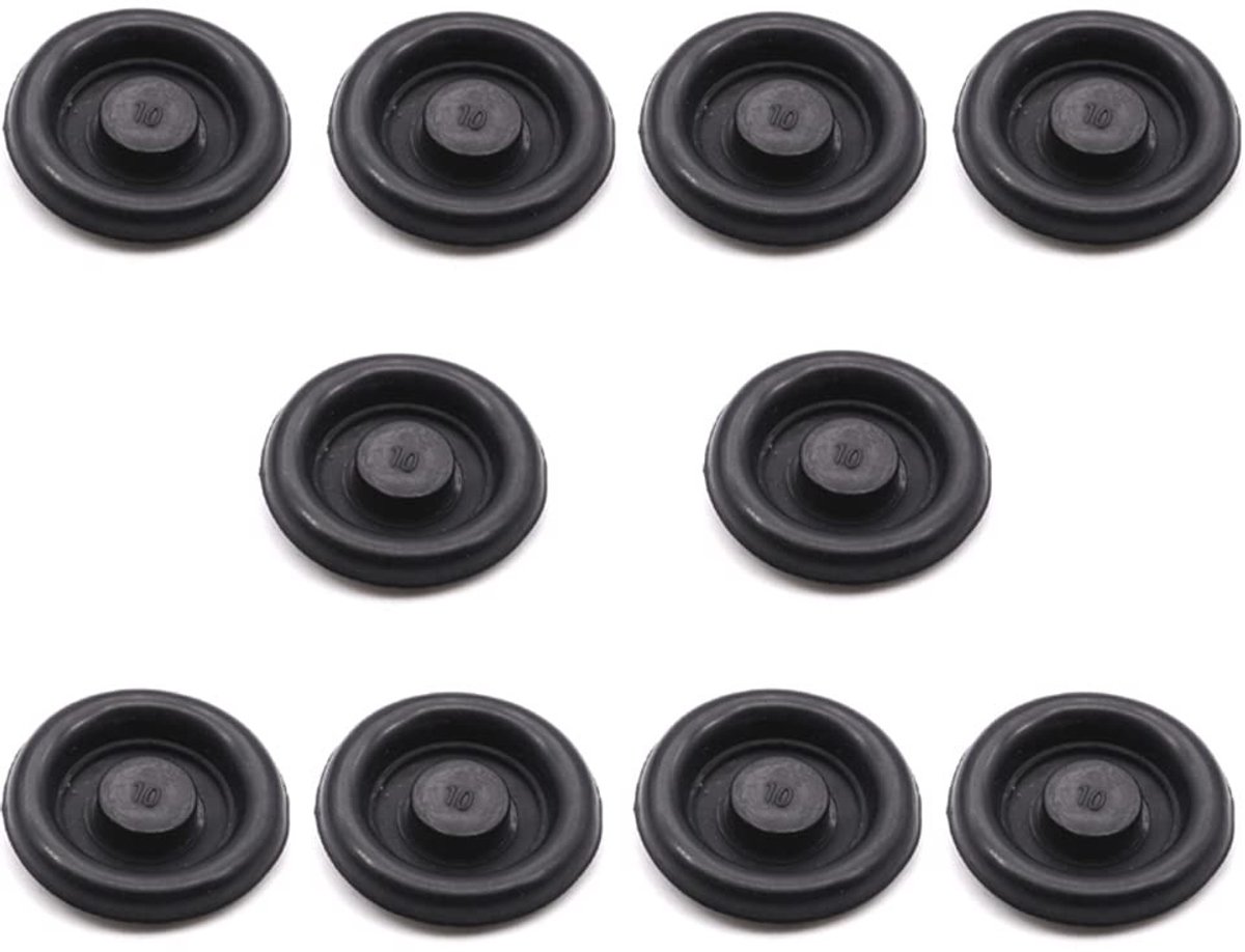 Store_7 - Chassis Bung Plug Tulle Cover - Onderdeel voor Auto's - Voorzijde - Geschikt voor Diverse Auto's - 10 Stuks - Kwaliteitsmateriaal - Gesch...