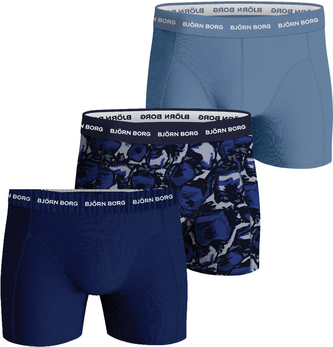 Björn Borg Cotton Stretch Boxershorts Heren (3-pack) - Maat L