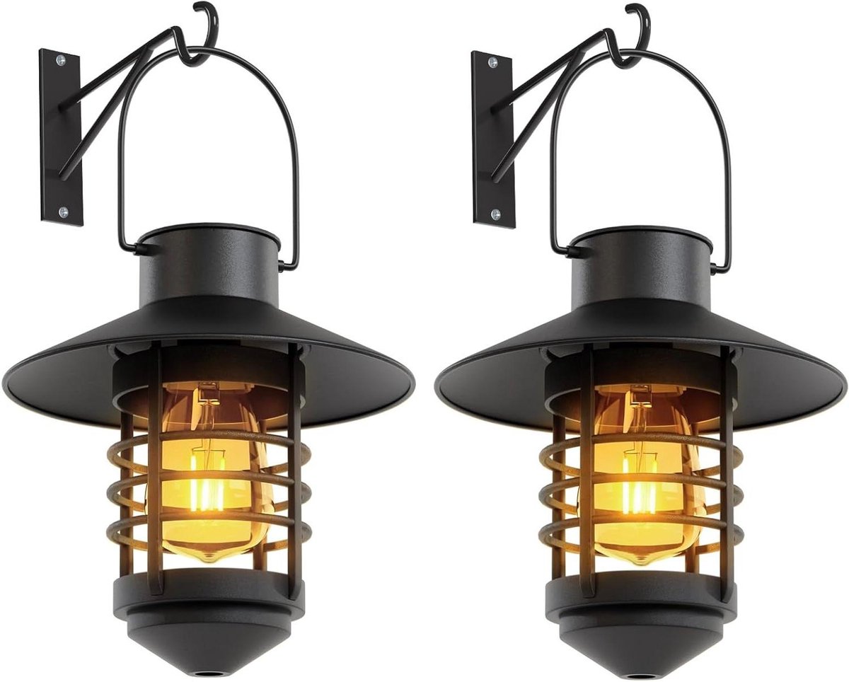 Zonne Lantaarns - Hanglampen Tuin - Buiten Verlichten - Duurzaam Weerbestendig - 2 stuks -