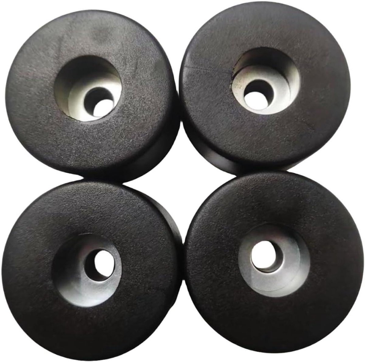 Antivibratie Voetpad - Rubberen Bumper Isolator - Trillingsreductie - Duurzaam Rubber Materiaal - 1-1/2" D 3/4" H - Zwart