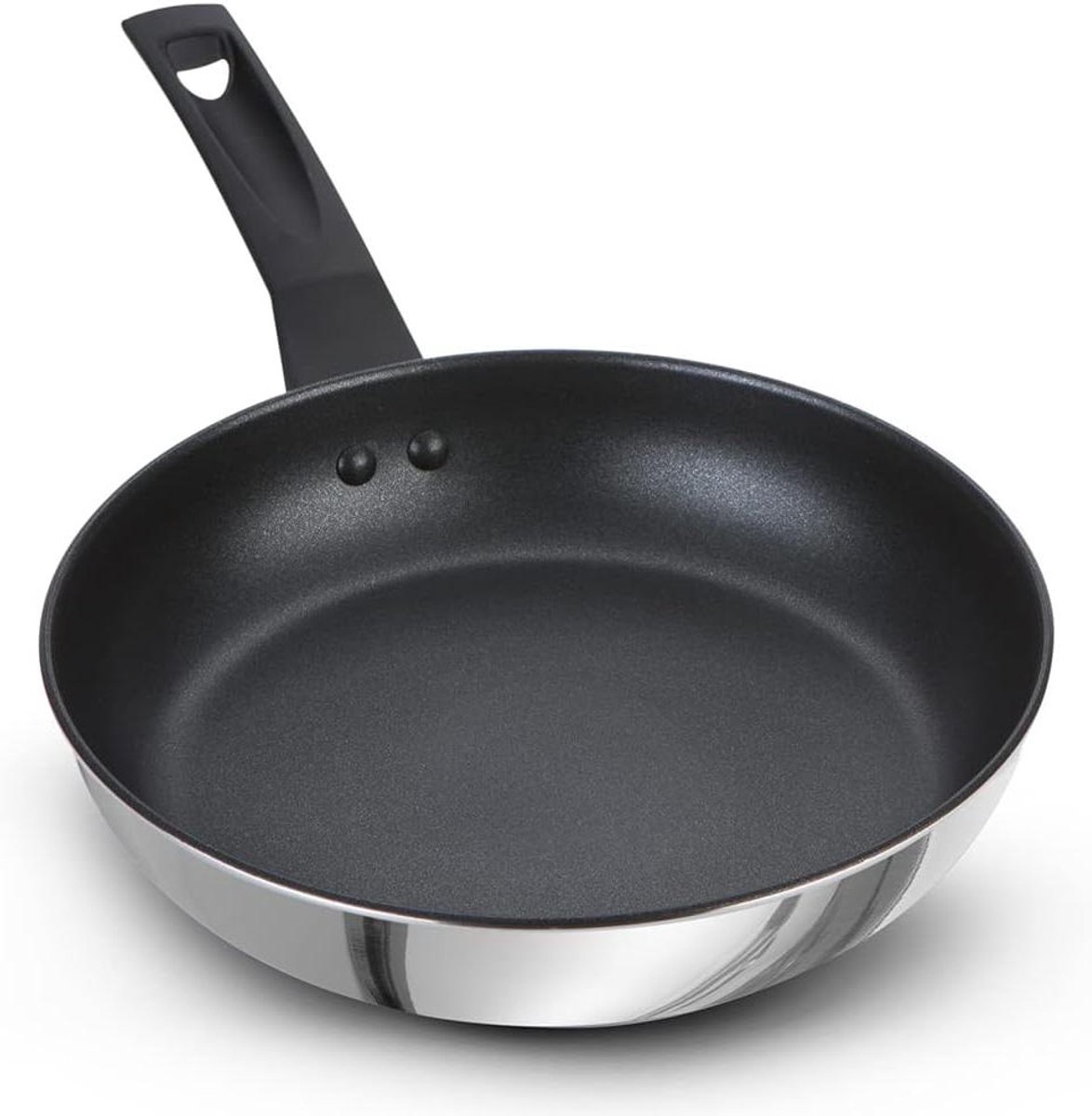 Koekenpan RVS - Koekenpan Anti-aanbak - Koken en Bakken - 9x Sterker dan Titanium - 31 cm - Zilver