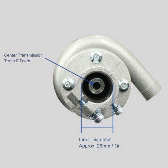 Dailygoody - Grasmaaieraccessoires - Waterpompkop - Compact en flexibel - 9 tanden - Tuinbouwbedrijven - Geschikt voor tuiniers - Standaard van Merkloos	 — afbeelding 4