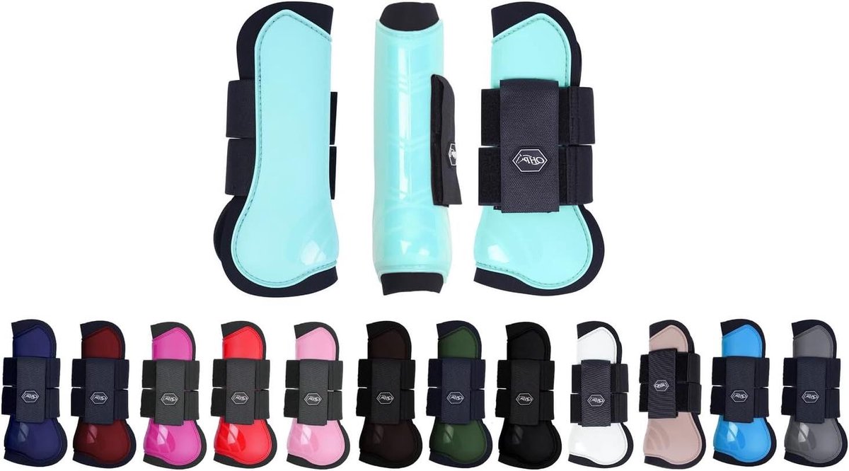 Shetty Pony Beenkappen - Paardenbeschermers Hoefschoenen - Paarden Beschermen - Anatomisch Gevormd - Shetty - Ice Green