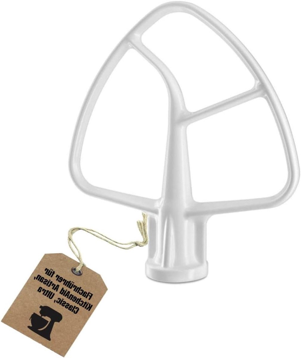 Platte Mixer - Roerder Accessoire - Zwaar Deeg Mengen - Antiaanbaklaag - 4.3L / 4.8L - Rood