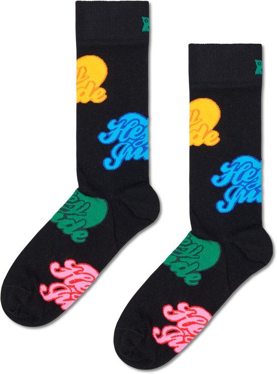 Happy Socks The Beatles Hey Jude Sock - unisex sokken - zwart - Unisex - Maat: 41 - 46