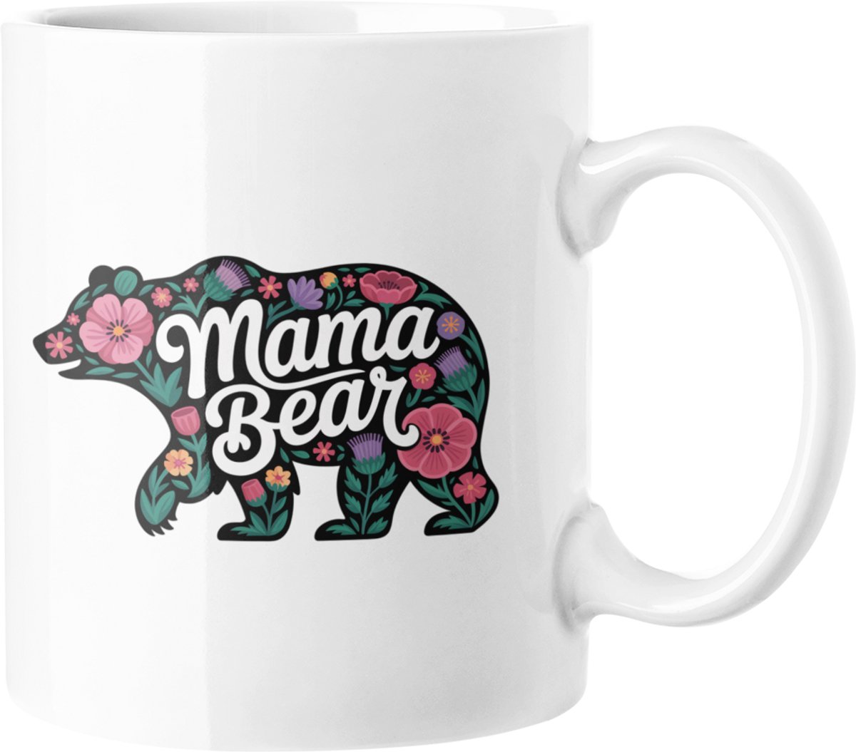 Mama Beer Bloem Kofie Mok - 11oz Keramische Moederdag Cadeau voor Mama