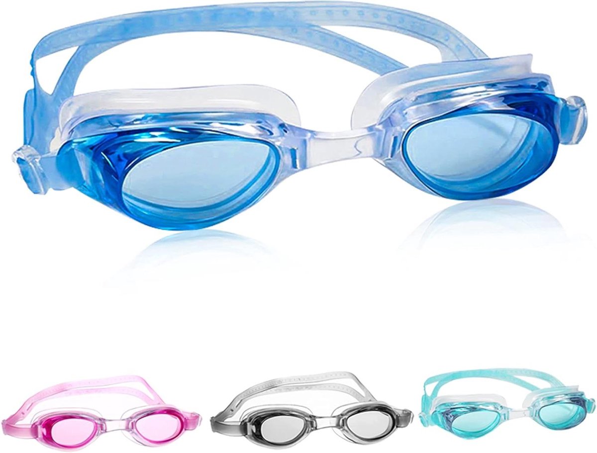 Zwembril - Anti-mist bril - Duidelijk Zicht - UV Bescherming - 79 g - Blauw