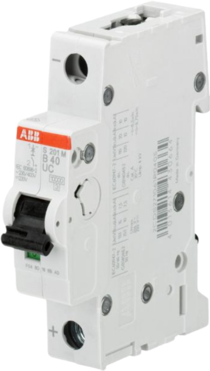 ABB Installatieautomaat voor hogere (gelijk)spanningen 1polig, 40A 230VAC,