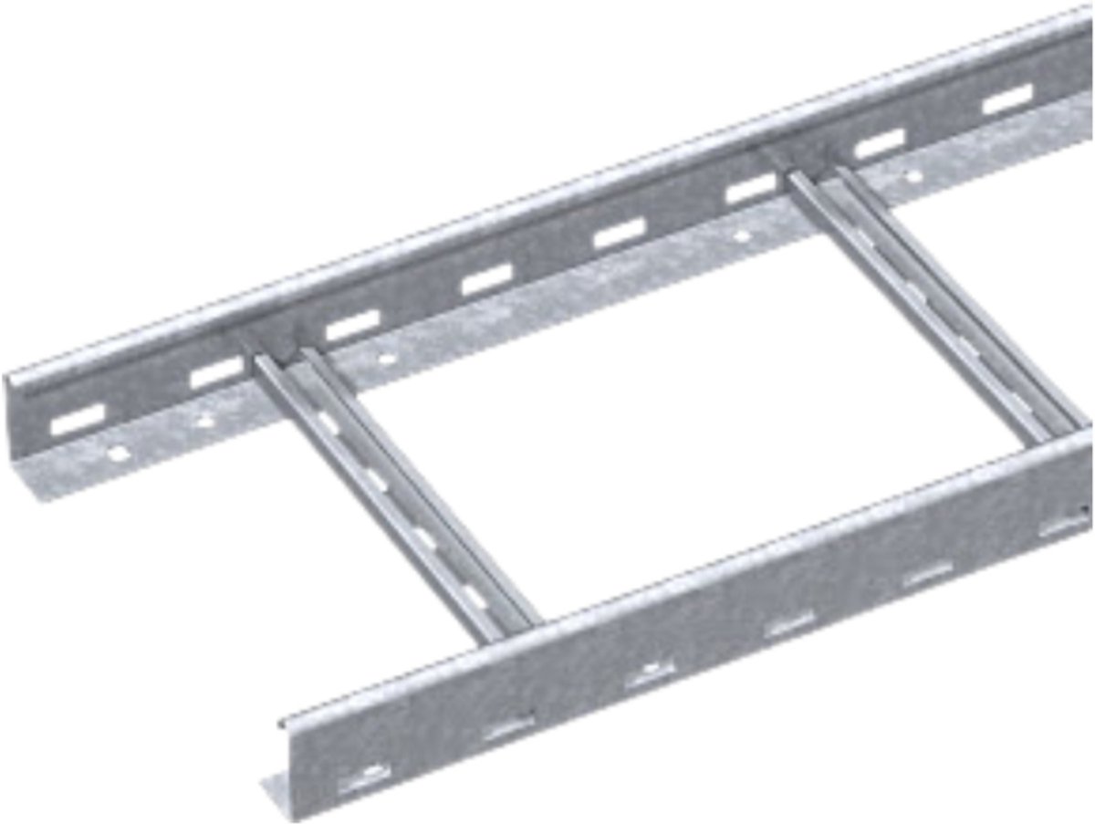 OBO Bettermann Kabelladder gelocht, met VS sport 60x200x3000 staal thermisch verzinkt, 6208562