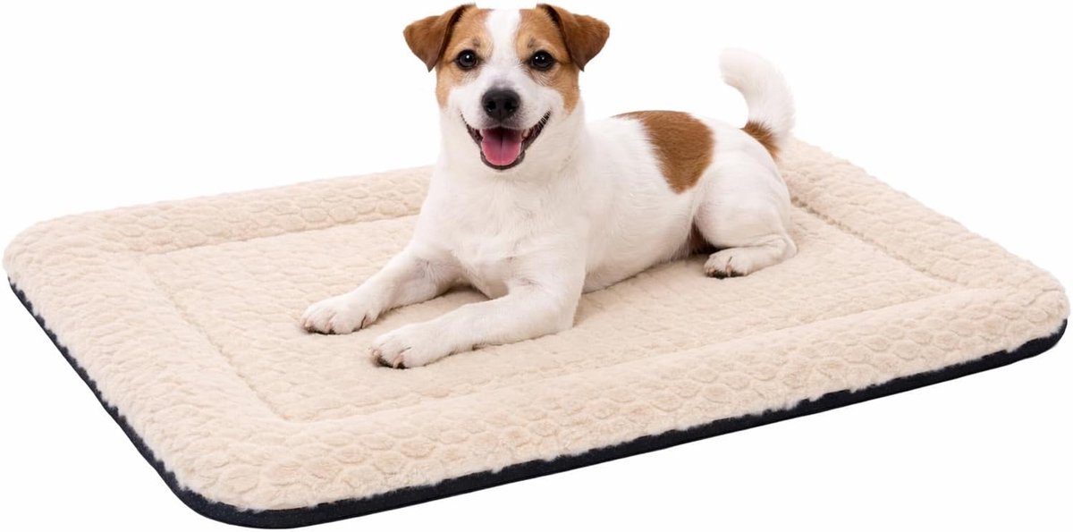 Hondenkussen – Hondenmand – Naya Rechthoekig Beige 116x69cm – zacht ligcomfort – ideaal voor bench – duurzaam en comfortabel