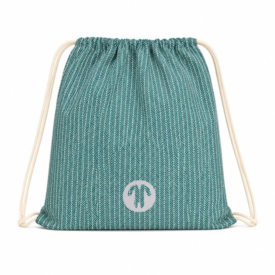 Ducksday - Zwemtas - Gymtas - Waterdicht voor Kinderen – Zwemzak met Ophanglus - 38 x 33 cm - Groen - Manu