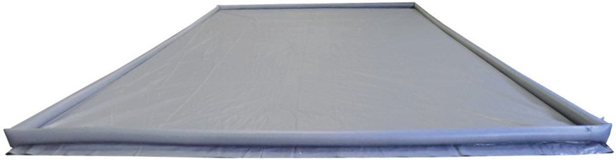 Happy Rhino - Grondzeil met Opblaasbare Rand - 300 x 400 cm - Grijs - Gronddoek - PVC - PVC grondzeilen