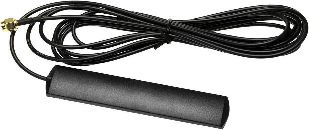 Ruitenkleefantenne - GSM UMTS antenne - Mobiele ontvangst - Krachtige plakantenne - SMA-A stekker - Zwart