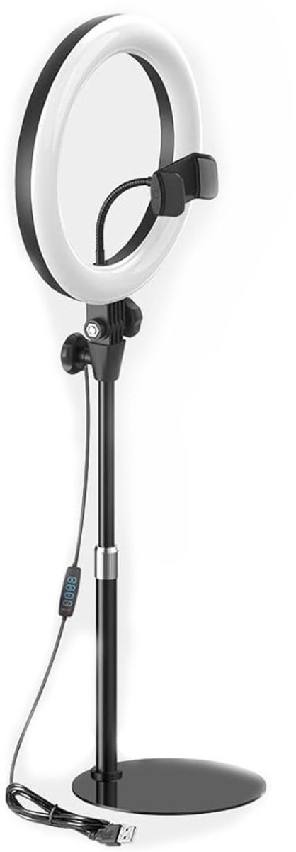 Ringlamp met Statief - Ring Light - Verstelbaar - Led Verlichting