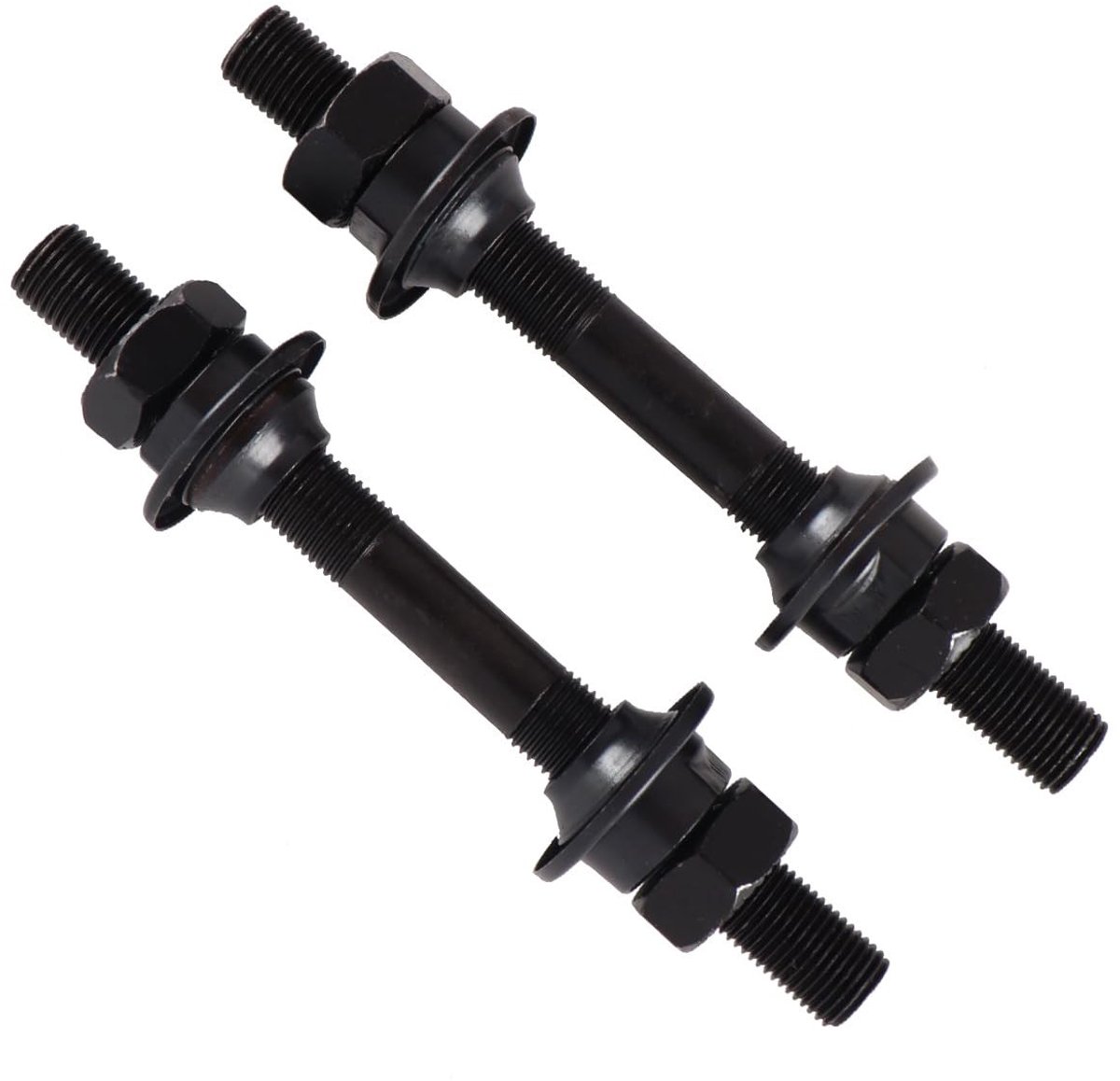 Allecto - Fietsnaaf As - Snelsluiting - 108mm - MTB en Racefietsen - Duurzaam en sterk - Geschikt voor fietsen - Zwart