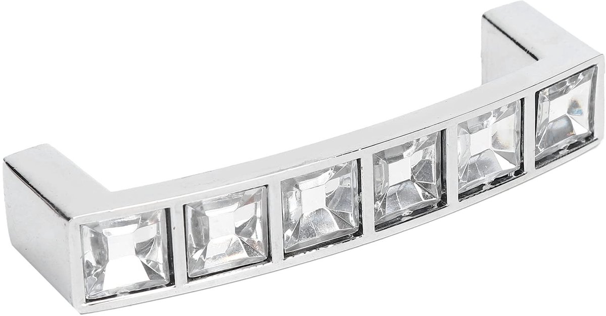Allecto - Kristallen Ladehandgreep - Moderne Zinklegering - Voor Meubels en Kasten - Elegant Ontwerp - Verfraai je Interieur - Geschikt voor Meubel...