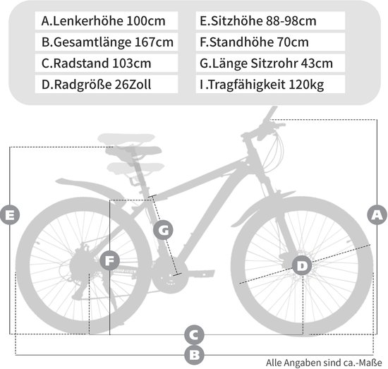 REDOM - Mountainbike - 21 Versnellingen En Verende Voorvork - Modern Ontwerp - Voor Dagelijks Gebruik En Offroad - IJzer - Blauw van Redom — afbeelding 3