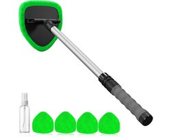 Raamwisser - Raamwasser - Raamtrekker - (30-47.5cm) Verlengbaar - Raamwisser Auto - Microvezeldoek - Anti Condens - Wisser voor Condens op Ruiten / Ramen