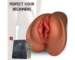 Pillow Pleasure® Sabrina – Masturbator voor man – Realistisch pocket pussy 2-in-1 – Sekstoys voor mannen – Perfect voor beginners