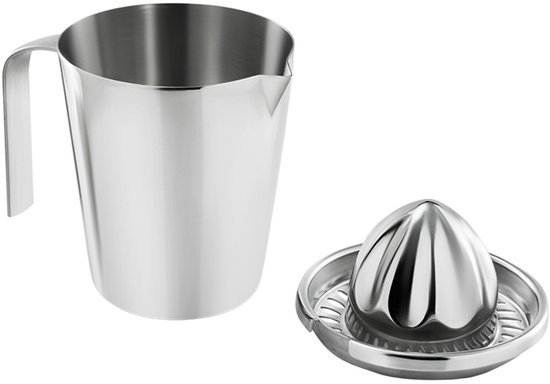 Citruspers Kannetje - Roestvrijstaal - 250 ml - B 12 x H 13 cm van Ideale — afbeelding 2