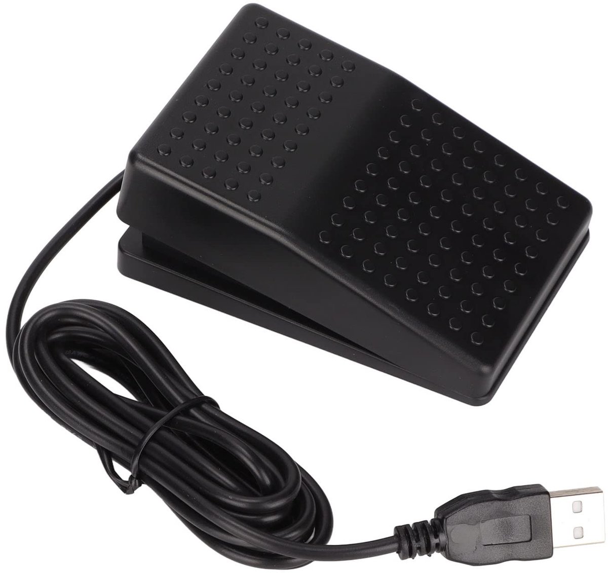 Allecto - USB-voetschakelaar - Programmeerbaar toetsenbordpedaal - 2 meter kabel - Mechanische USB-schakelaar - Geschikt voor computergebruik - Com...