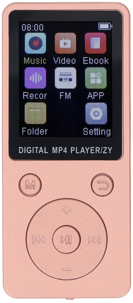Allecto - Mp3-speler - Bluetooth - Draagbare Muziekspeler - 1,8 Inch - HiFi-geluid - Ruisonderdrukking - Geschikt voor Muziekliefhebbers - Model De...