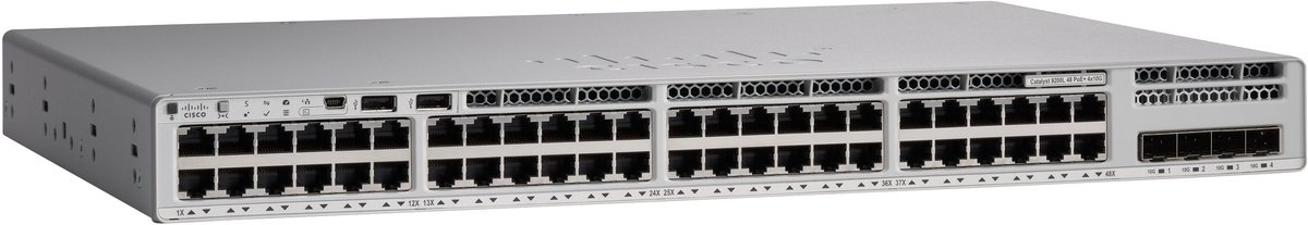 Cisco Catalyst 9200L - Managed - Power over Ethernet (PoE) - Grijs