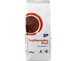 Aro Rood Snelfiltermaling - gemalen koffie - 500 gram