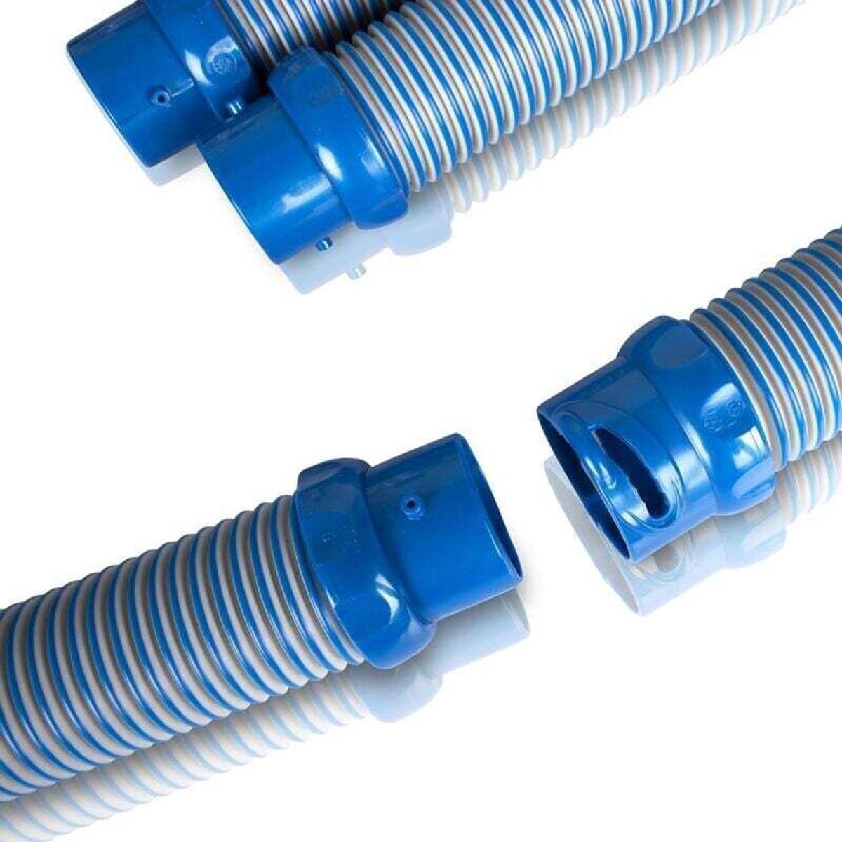 geschikt voor Zodiac MX8 twist-lock slangkoppeling, 1 meter, geschikt voor hydraulische zwembadreinigingsrobots, blauw, R0527700