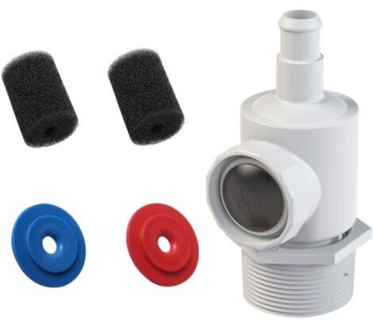 9-100-9001 Universele wandmontageconnector geschikt voor Polaris 180, 280 en 380 zwembadreinigingsrobots, uitgerust met 9-100-3105 reinigingsslang.