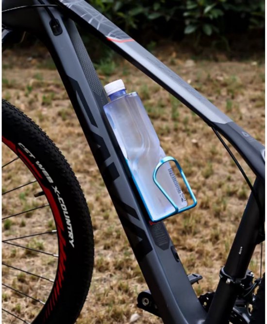 Bidonhouder - Bidonhouder voor mountainbike - Bidonhouder - Bekerhouder van aluminiumlegering - Fietsaccessoires - Geschikt voor racefietsen, mountainbikes en vouwfietsen - Blauw - 14,5*7,5 cm — afbeelding 4