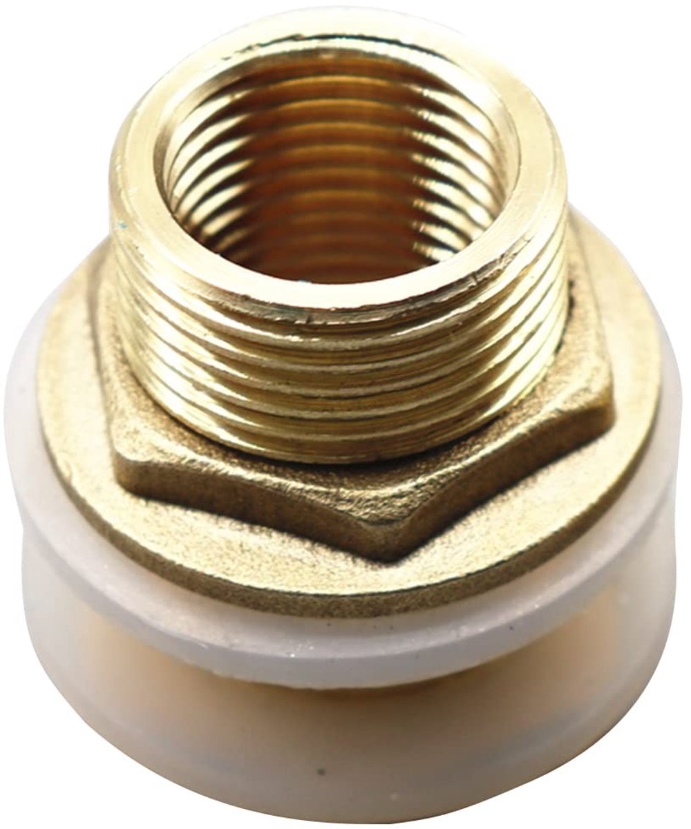 Dailygoody Water Tank Tap - Messing Fitting - Geschikt voor Tuin - Buiten - Afvoerkraan Adapter - Perfecte Waterafvoer