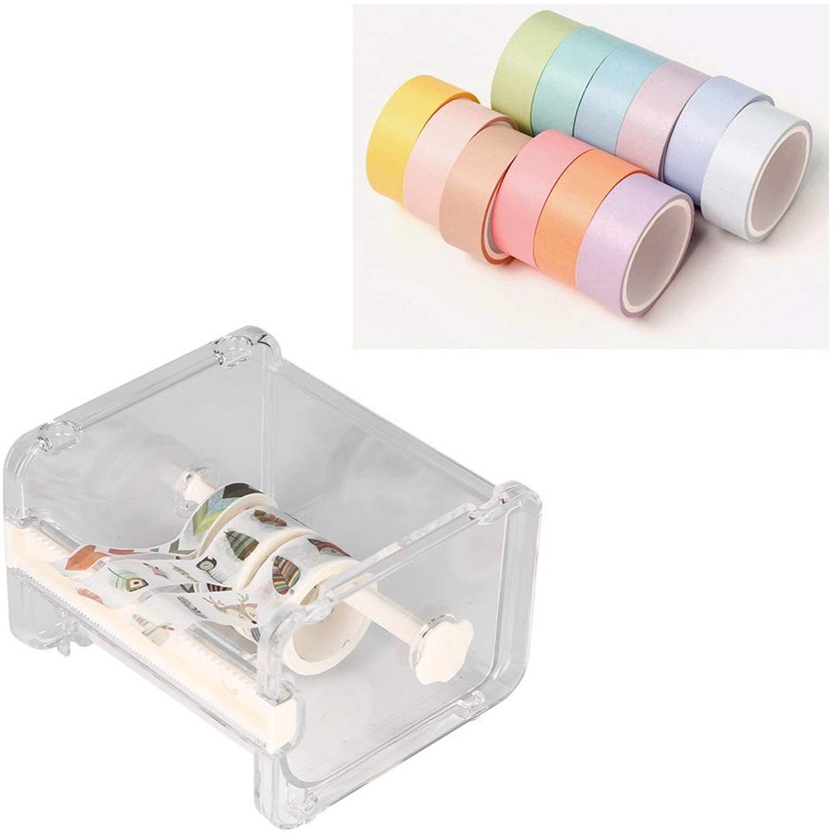Dailygoods- Washi Tape Dispenser - Transparante Tape Houder