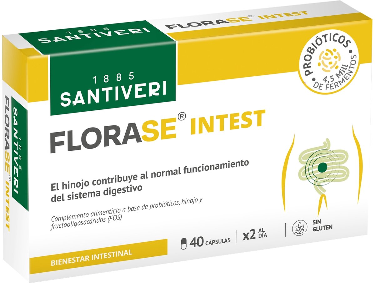 Florase Intest 40 capsules - 18g|Florase Intest 40 capsules of 18g|Florase Intest 40 capsules de 18g
