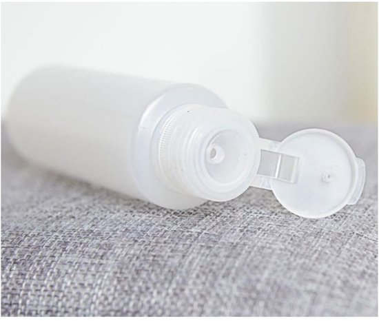 Dailygoods- Knijpfles Lekvrij - 3 Stuks - 100 ml - Plastic - Hervulbaar - Flip Cap - Reizen - Reisset van Dailygoods — afbeelding 5