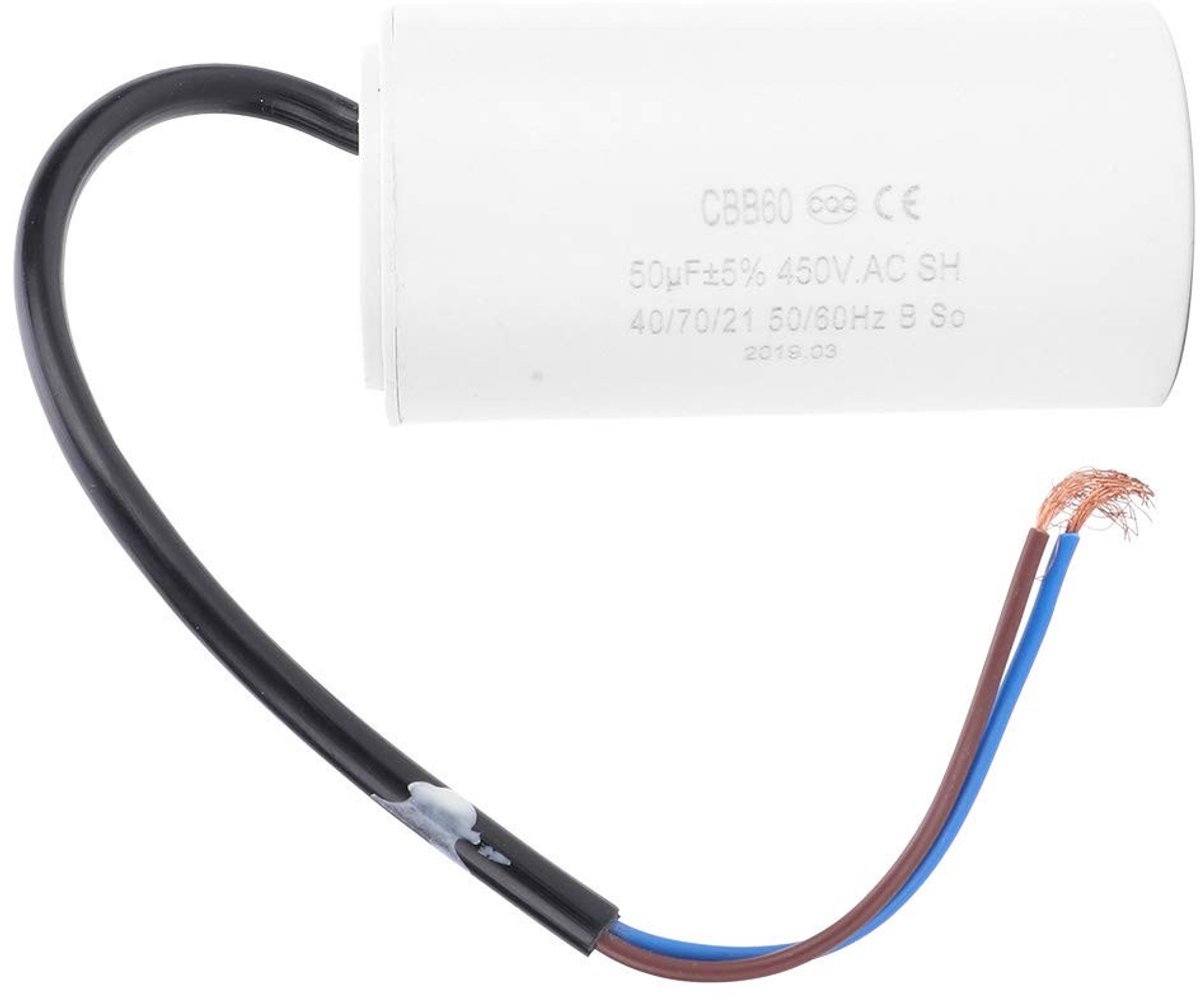 Dailygoody - Kondensator 50µf - Motorstartcondensator 450V - Hoge isolatieweerstand - Compact formaat - Geschikt voor motoren - Duurzaam en milieuvrie..